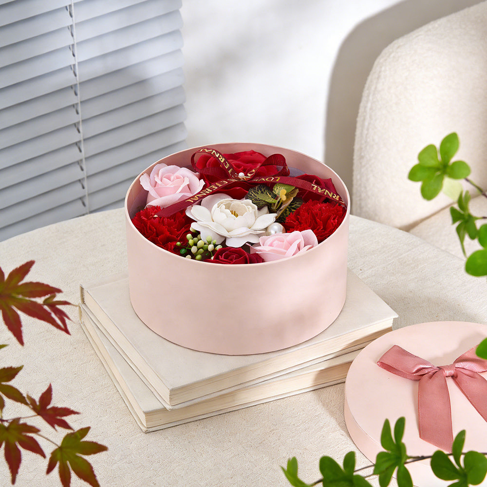 Bath & Body Gift Set with Rose Petal Soap Box Artificial Flower - product gallery image 63