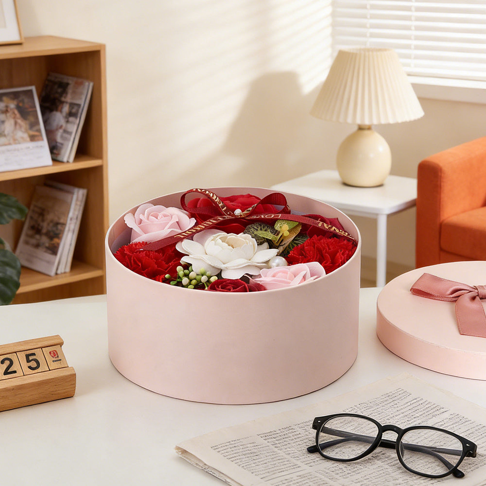 Bath & Body Gift Set with Rose Petal Soap Box Artificial Flower - product gallery image 66