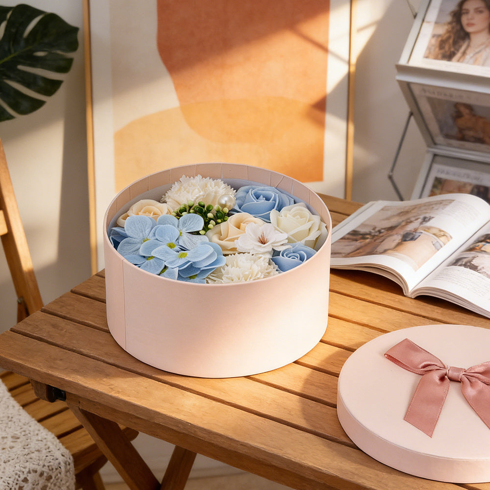Bath & Body Gift Set with Rose Petal Soap Box Artificial Flower - product gallery image 75
