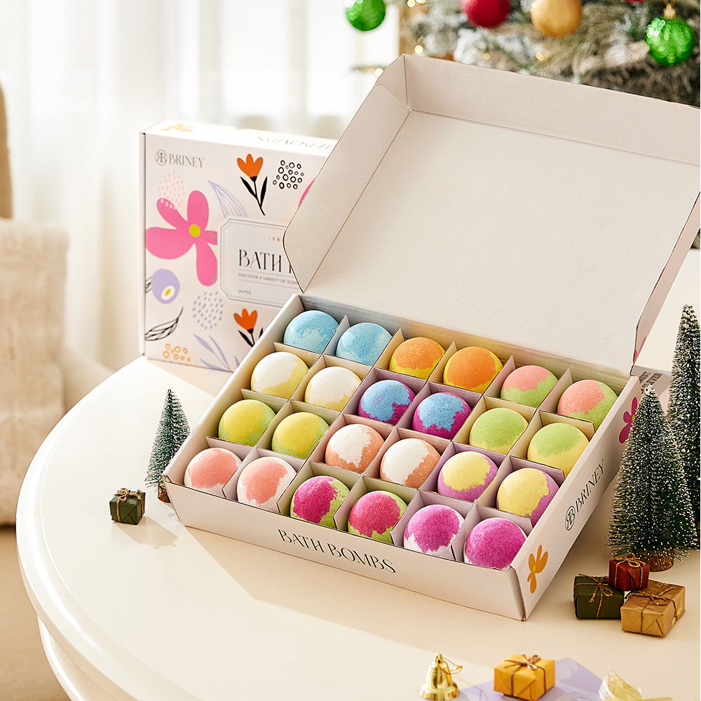 Bath Bomb with 24pcs, or 24pcs Fizzing Bubble Bombs Kids