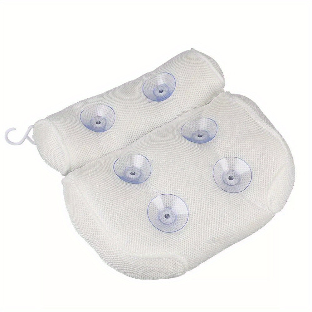 Bath Pillow with Non-Slip, 10cm, Bathtub Non-Slip Spa Cushion Suction Cups - product gallery image 5