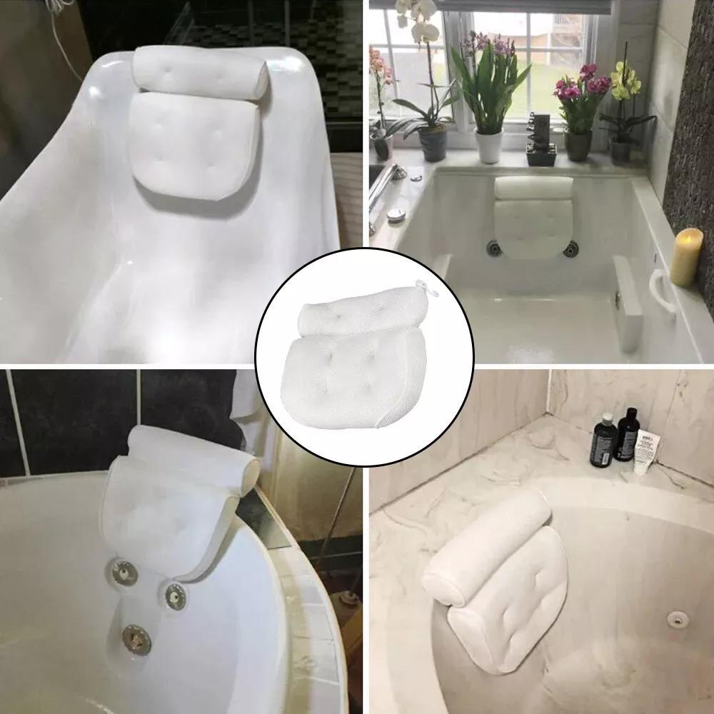 Bath Pillow with Non-Slip, 10cm, Bathtub Non-Slip Spa Cushion Suction Cups - product gallery image 6