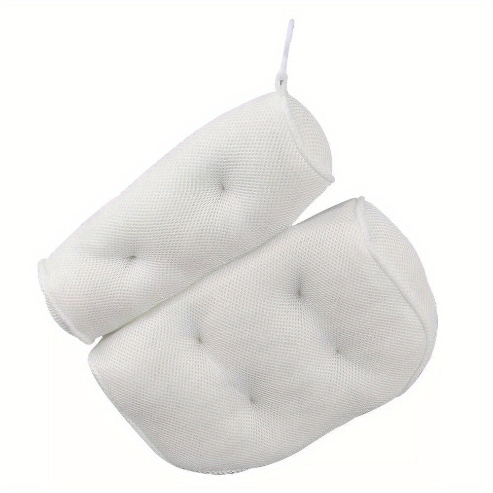 Bath Pillow with Non-Slip, 10cm, Bathtub Non-Slip Spa Cushion Suction Cups - product gallery image 9