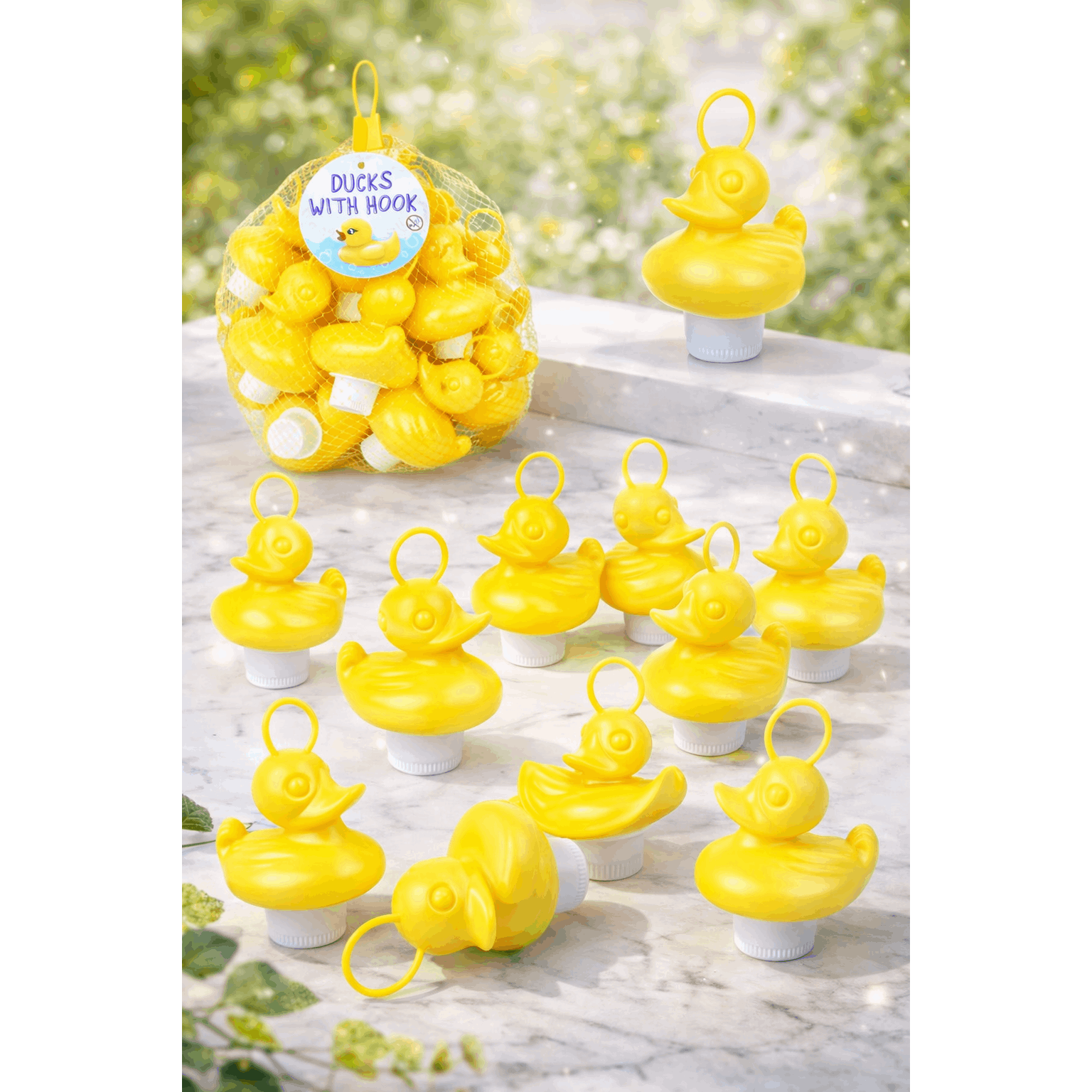 Bath Toys & Outdoor Game with 7cm, Plastic, DUCKS-YELLOW-SETOF20 - product gallery image 3