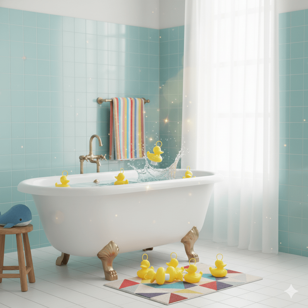 Bath Toys & Outdoor Game with 7cm, Plastic, DUCKS-YELLOW-SETOF20 - product gallery image 5