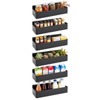 Bathroom Storage Cabinet with Metal, Magnetic Side Rack 6-Piece No-Drill Fridge - product gallery image 2