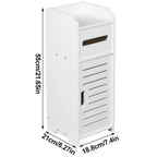 Bathroom Storage Cabinet with Space-Saving, Waterproof, Freestanding, Cotton - product gallery image 2
