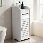 Bathroom Storage Cabinet with Space-Saving, Waterproof, Freestanding, Cotton - product gallery image 5