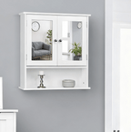 Bathroom Storage Cabinet with Wall-Mounted, Adjustable Shelf, Wood - product gallery image 4