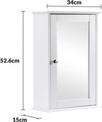 Bathroom Storage Cabinet with Wall-Mounted, Adjustable Shelf - product gallery image 11