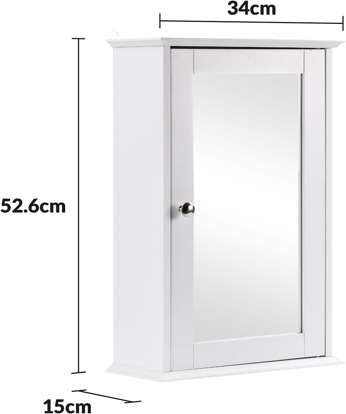 Bathroom Storage Cabinet with Wall-Mounted, Adjustable Shelf - product gallery image 11