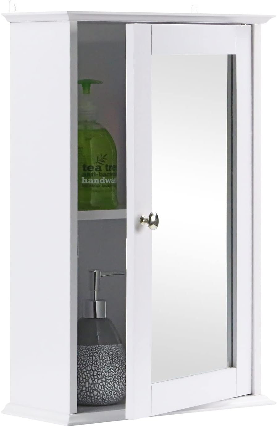 Bathroom Storage Cabinet with Wall-Mounted, Adjustable Shelf - product gallery image 13