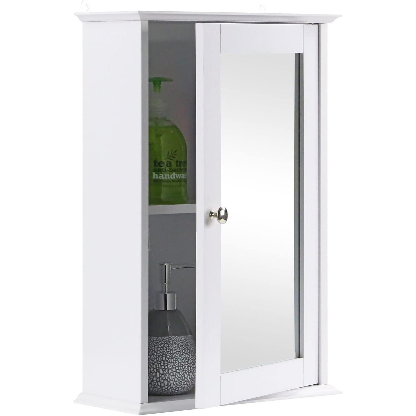 Bathroom Storage Cabinet with Wall-Mounted, Adjustable Shelf - product gallery image 2