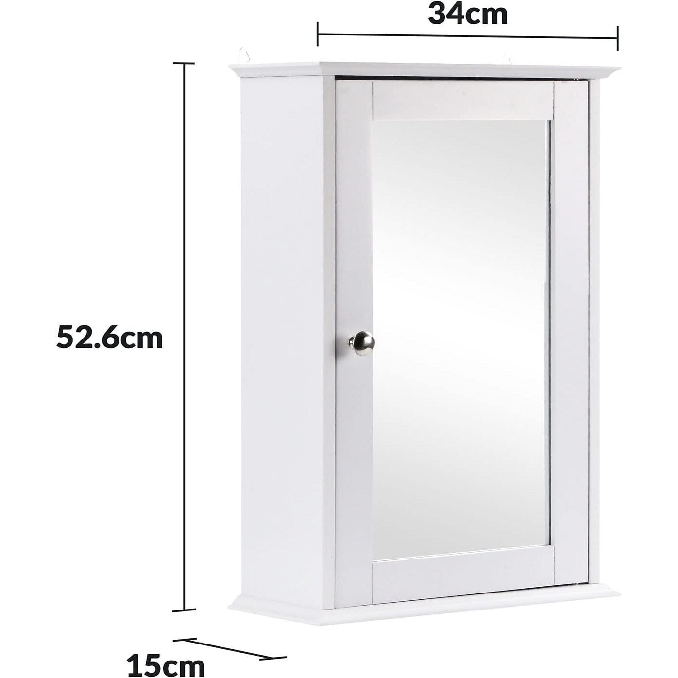 Bathroom Storage Cabinet with Wall-Mounted, Adjustable Shelf - product gallery image 6