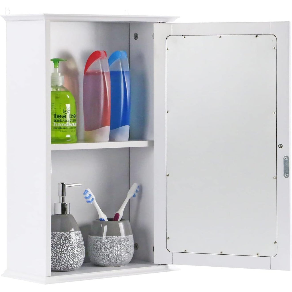 Bathroom Storage Cabinet with Wall-Mounted, Adjustable Shelf - product gallery image 7