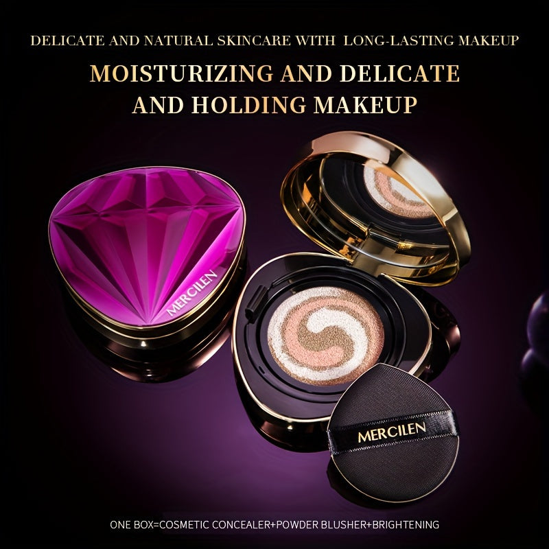 BB Cream Foundation with 15g, 1 Box, MERCILEN Aqua Flawless Air Cushion x2 - product gallery image 6