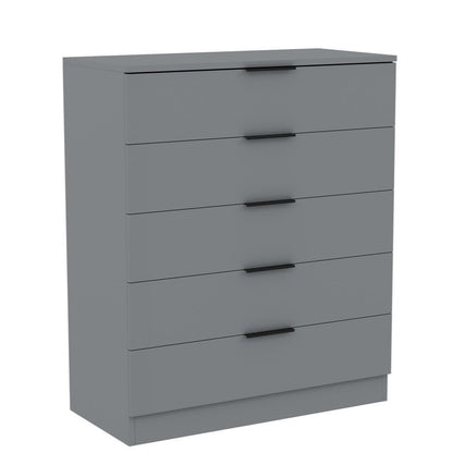 Vida Designs Trega 5 Drawer Chest Of Drawers Space-Saving Storage Smooth Glide Drawers Bedroom Furniture