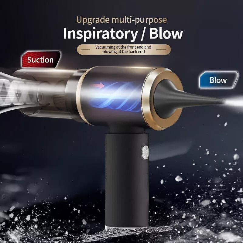 Portable Cordless Vacuum Cleaner, Mini Handheld Wireless Lightweight Air Duster Blower, Wet Dry Use Low Noise, Powerful Mutilfunctional Vacuum Cleaner for Car, Home, Kitchen, Pet Hair Cleaning