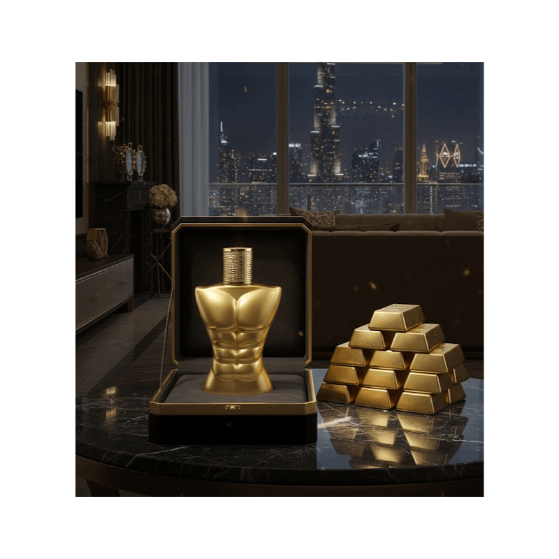 Premium Long Lasting Perfume For Men - FIGURE OUT GOLD Men'S EDT 100ml Spray | Aromatic Experience Irresistible High-Quality Fragrance for the Modern Man | Premium Saffron & Amberwood Notes | Masculine, Elegant, & Exclusive Scent for Him To Attract Women