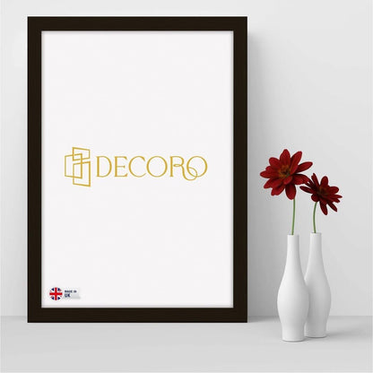 DECORO Premium Quality Maxi Frame, 36x24inch Black Photo Frame Eton Wood.61x91.5cm Photo Size Perfect for Wall Gallery Portrait Landscape Art Decor (Black) Maxi Poster Frame.