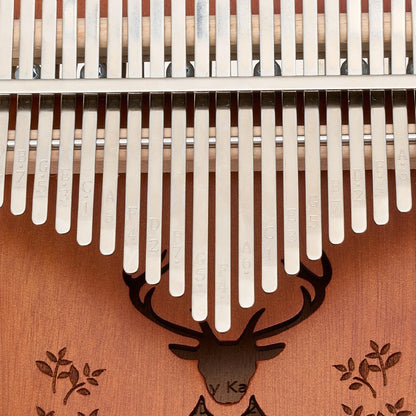 21 Keys Thumb Piano Kalimba set with Tuning Hammer & Accessories - Elegant Acoustic Musical Instrument for Beginners, Includes Storage Bag, Durable Wooden Construction, Perfect Holiday Gift, Musical Instruments