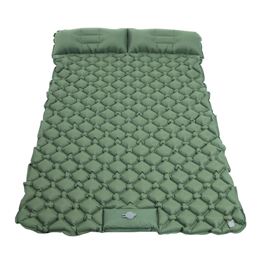 Camping Double Sleeping Pad - Ultra-Light Camping inflatable sleeping pad with Foot Pump, Compact Inflatable Portable Mat for Backpacking, Hiking, Car Travel, Beach, And Tent