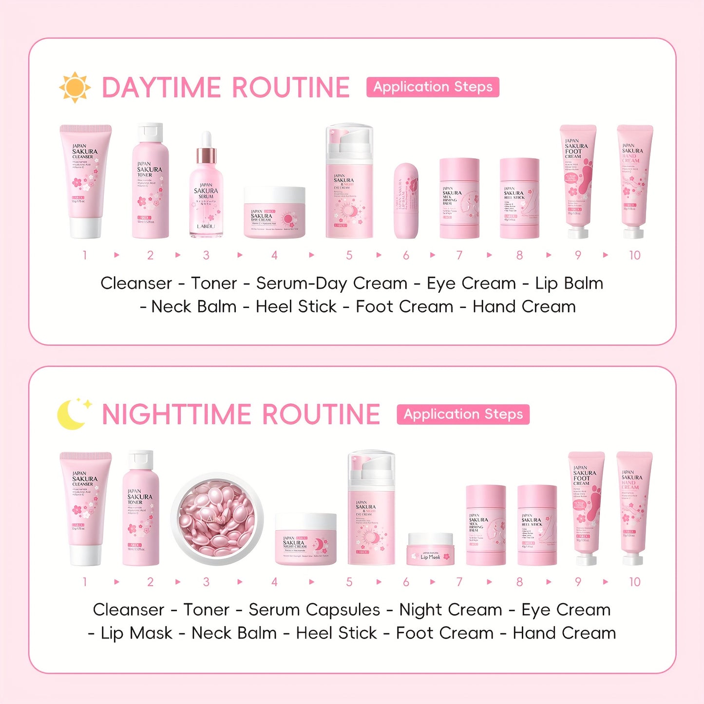 Sakura 2026-24 Days Of Beauty Advent Calendar, Radiance Skincare Set, Bath And Body Gift Set, Merry Christmas for Daughter Mother Sister Teacher, Glowing Face Cream, Moisturizing Llip Balm & Foot Cream, Gentle Cleansing Body Wash, Smoothing Serum