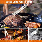 BBQ Tools & Grill Accessorie with Stainless Steel, 13pcs-with Portable Bag - product gallery image 2