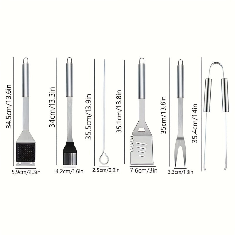 BBQ Tools & Grill Accessorie with Stainless Steel, 13pcs-with Portable Bag - product gallery image 3