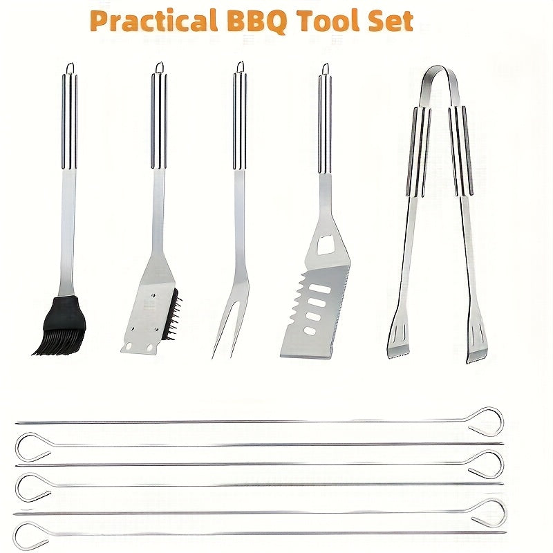 BBQ Tools & Grill Accessorie with Stainless Steel, 13pcs-with Portable Bag - product gallery image 6
