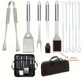 BBQ Tools & Grill Accessorie with Stainless Steel, 13pcs-with Portable Bag