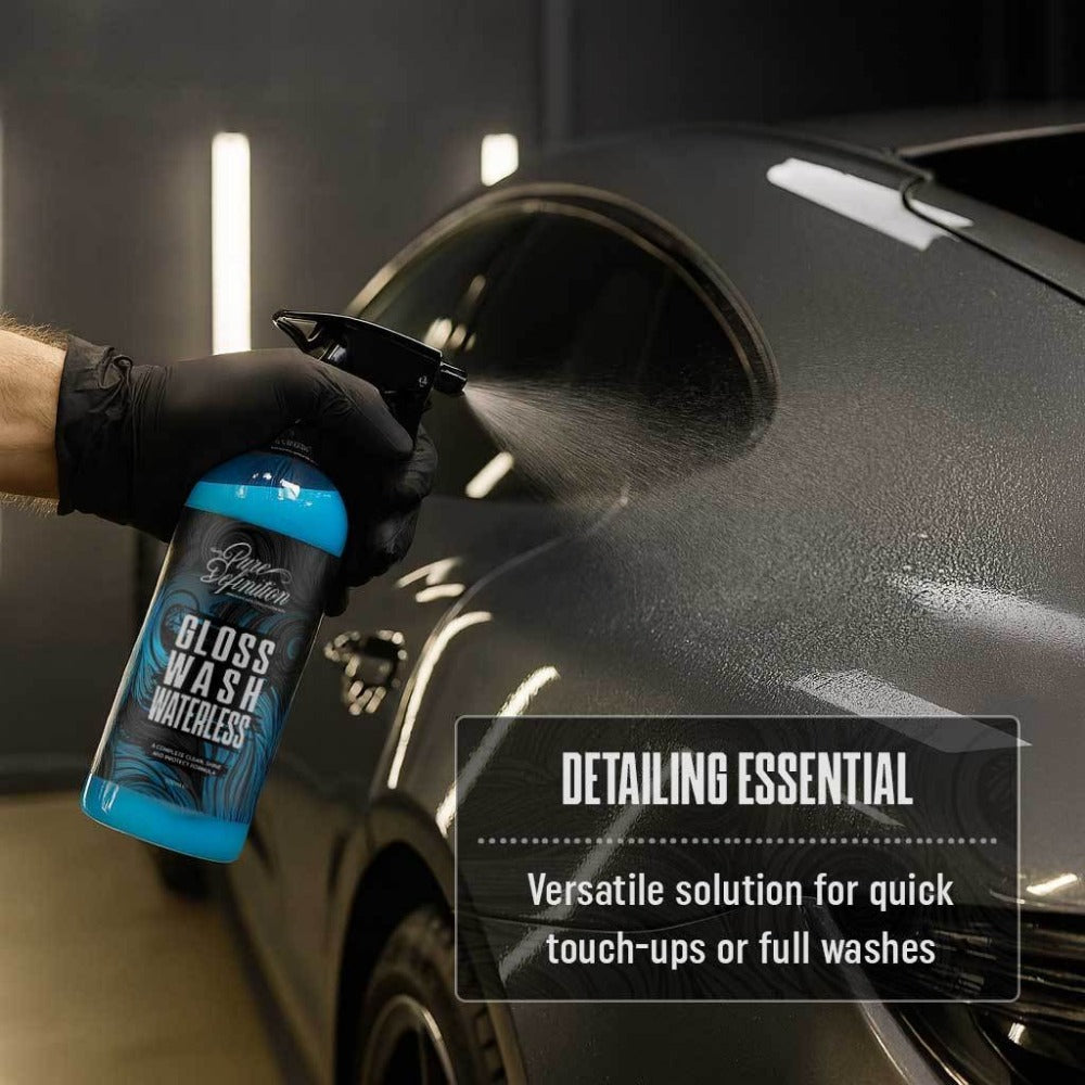 Waterless Car Wash Spray 500ml Wash Wax and Gloss Shine with Carnauba Wax No Hosepipe Needed for Car Detailing On the Go