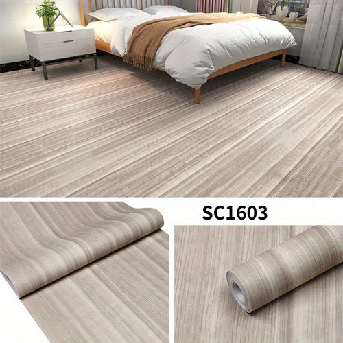 Quality Back Sticky Wall Stickers 61cm x 10M, Self-Adhesive Waterproof Vinyl Flooring Roll, Easy DIY Light Wood Plank Design, Wear-Resistant, Peel and Stick Floor & Wall Paper for Quick Home Renovation, Ideal for Living Room, Kitchen, Bathroom