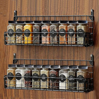 24pcs Glass Spice Jars with Lids, 120ml Spice Storage Jars Seasoning Container Reusable Salt Pepper Shaker with Airtight Lid Labels, Pen, Funnel for Spice, Black, Kitchen and Seasoning