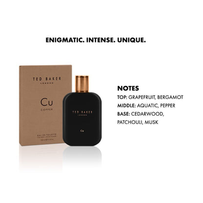 Ted Baker Tonics Collection for Men (Ag Silver, Ag Gold, Cu Copper)