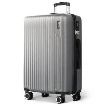 LUGG 76.5 x 50.5 x 30cm Vacay Suitcase ABS Luggage with TSA Indent Lock, Aluminium Trolley Handle, 360° Spinner Wheels, Water-Resistant & Durable Material - Airline Compatible (28inch)