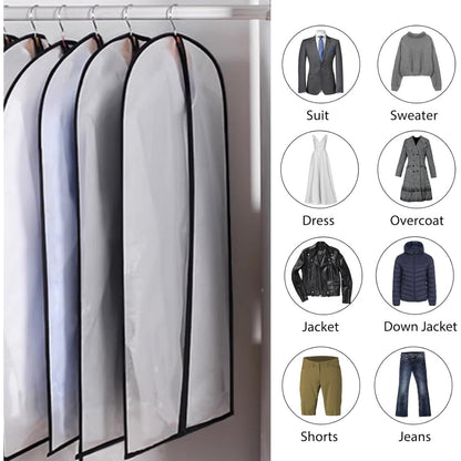 12 Pack Dress Bags Garment Bags Clothes Bags with Zipper