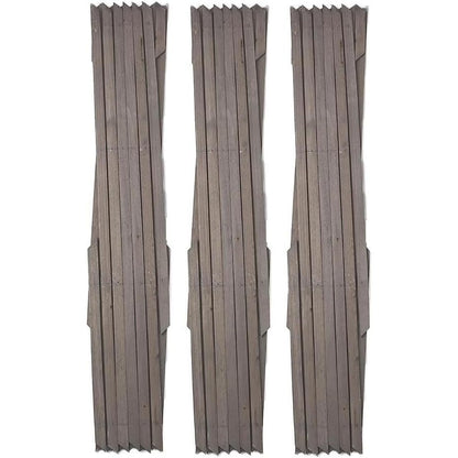 3 Pack Wooden Trellis Expandable Garden Wall For Climbing Plants Support 6 x 2ft (Grey)