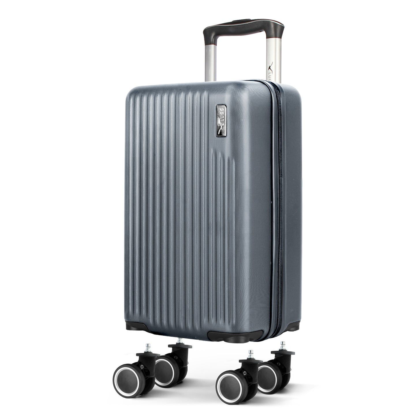 LUGG - Vacay 40cm Suitcase - 40x30x20cm without wheels - Ryanair Compatible - Underseat Size - Hard Shell ABS with Smooth 360° Wheels & Removable Wheels