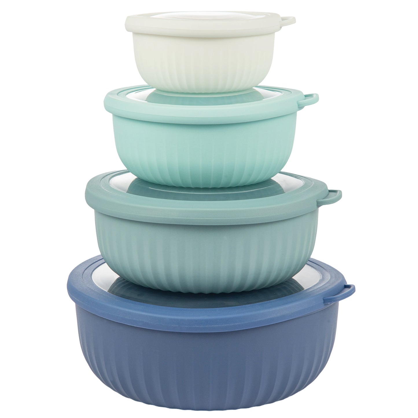 4pcs Set Large Capacity Refrigerator Storage Containers, Multi-Purpose Fresh-Keeping Boxes for Meat, Vegetables, and Eggs, Four Different Sizes for Various Foods, Food-Grade Material, Strong Sealing