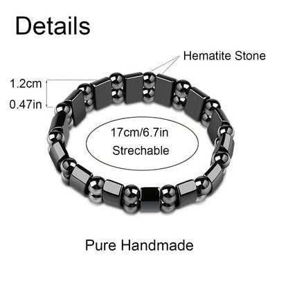 4pcs Men'S Fashion Sports Black bangle bracelet Handcrafted Retro-Style Body Jewelry Creative Handsome Gift