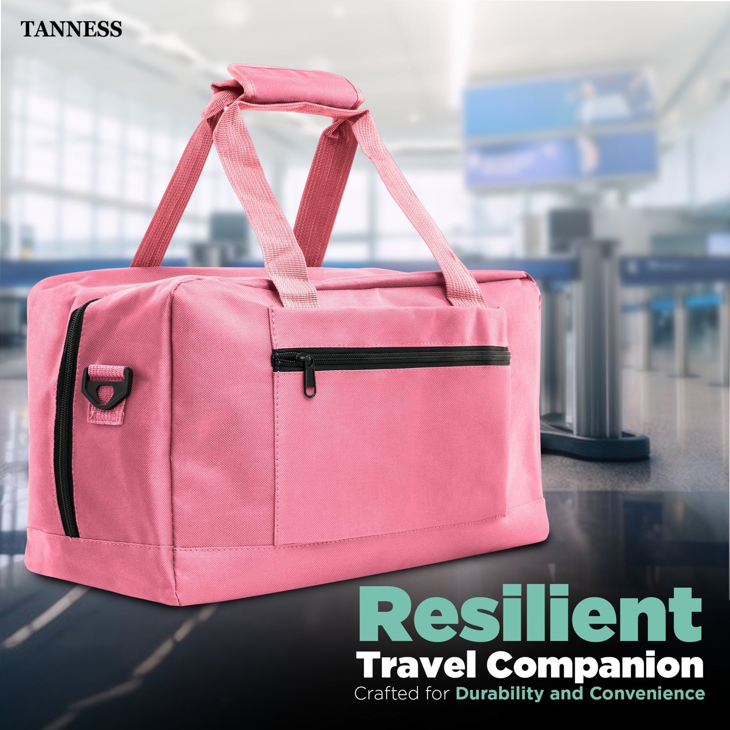 Tanness Ryanair 40x20x25 Cabin Bags with Adjustable Shoulder Strap | 40x20x25 Cabin Bag Holdall Bag, Travel Bag, Under Seat Cabin Bag | Hand Luggage Bag Carry On Bag | Cabin Suitcase Bags