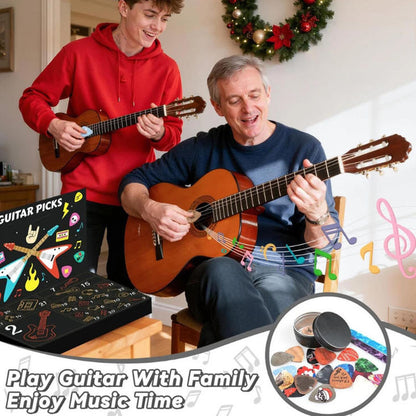 2025 Guitar Picks Advent Calendar, 24-Day Countdown to Christmas