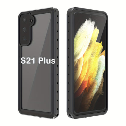 Waterproof Case For Samsung Galaxy S21 FE S21 Plus S21 Ultra 5G Full Body Protection Anti-Drop, Dustproof And Snowproof Built-in Screen Protector Phone Case