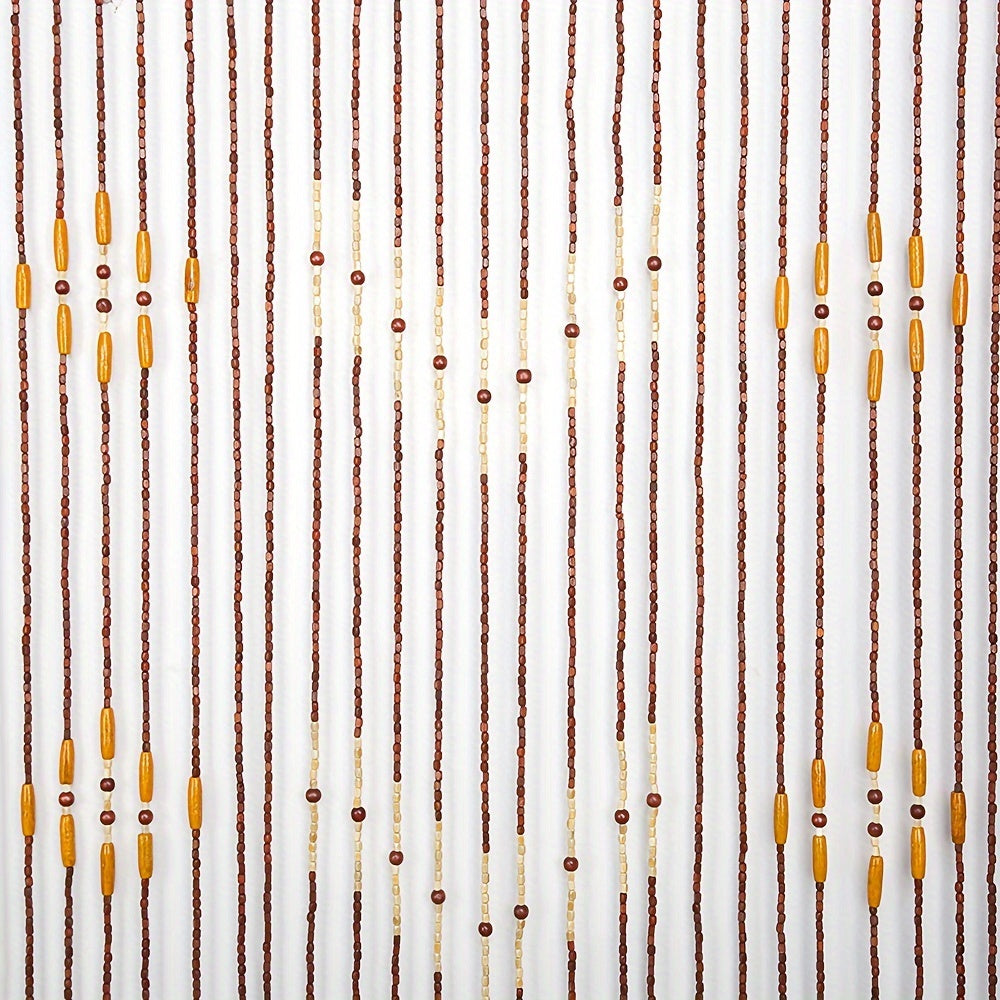 27 Beaded Wood Beaded Door Curtain Screen Room Divider Hanging Door Curtain Home Decoration