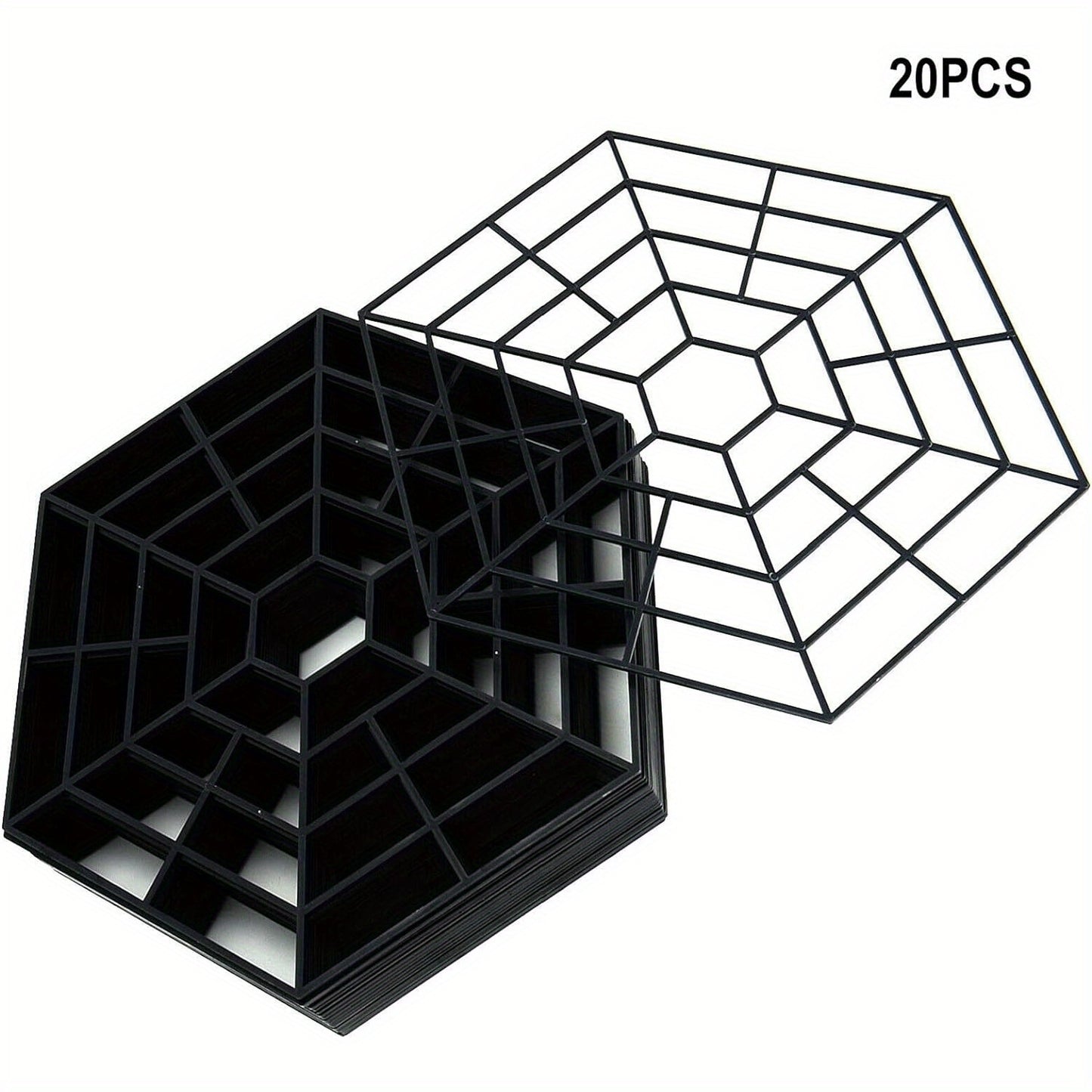20Pcs Pond Protector Cover Net Floating Water Fish Pests Guard Grid Floating Heron Deterrent Device for Ponds and Water Gardens