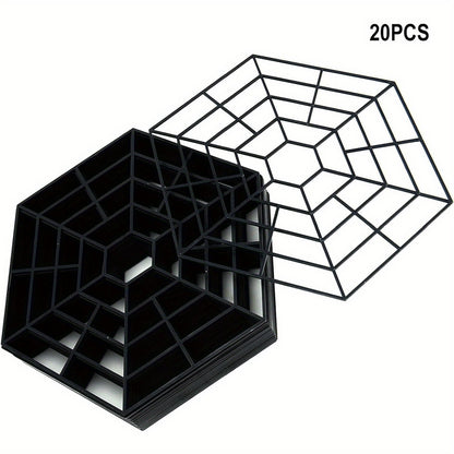 20Pcs Pond Protector Cover Net Floating Water Fish Pests Guard Grid Floating Heron Deterrent Device for Ponds and Water Gardens