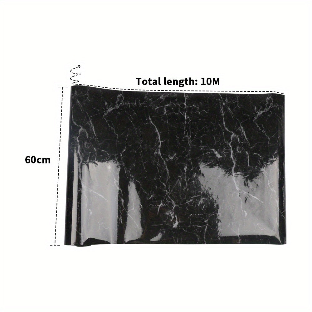 60cmX10m Self Adhesive Kitchen Worktop Covering Vinyl Wrap Cupboard Door Marble Stickers
