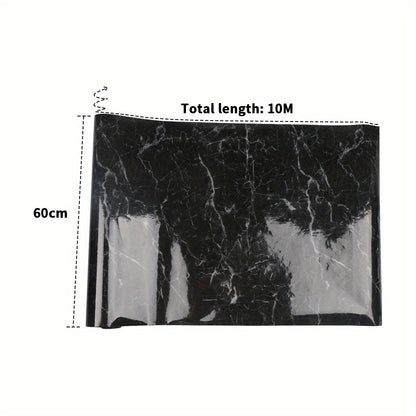 60cmX10m Self Adhesive Kitchen Worktop Covering Vinyl Wrap Cupboard Door Marble Stickers