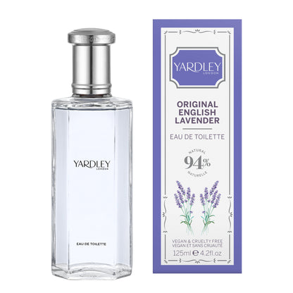 Yardley London Original English Lavender Eau de Toilette, Floral Womens Perfume with Notes of Neroli and Sage, Floral Lavender Perfume for Women 125ml